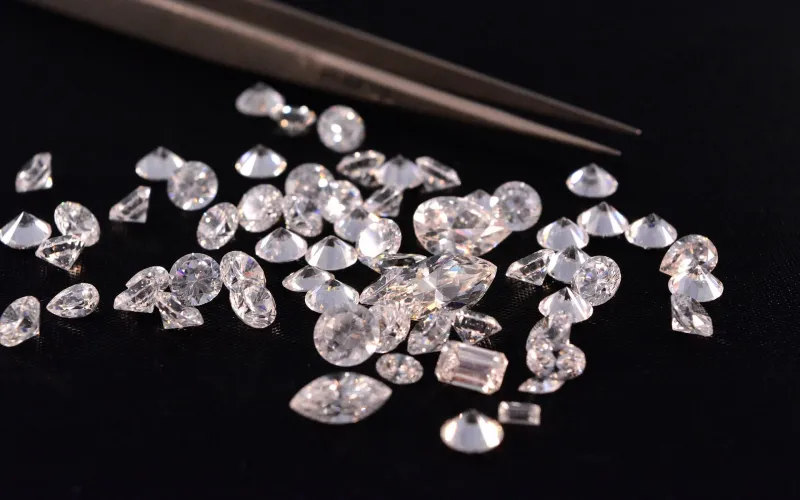 En samling diamanter