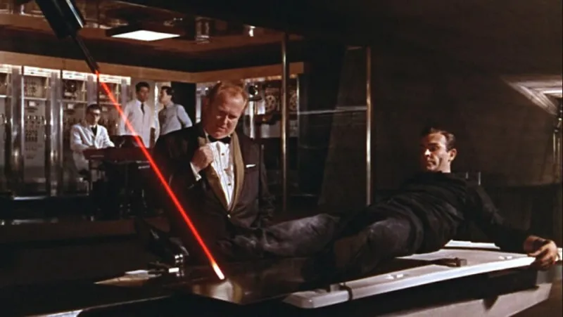 James Bond och en laser