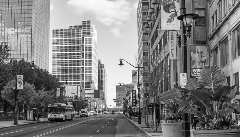 New York i svartvitt