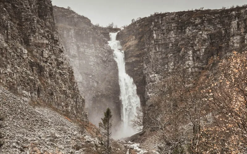 Njupeskärs vattenfall i Dalarna